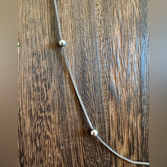 Vintage Sterling Silver Ball Bead Box Chain - Picture 3 of 7